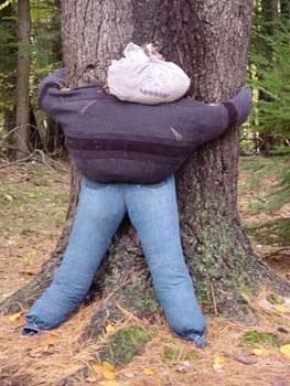 The 'Tree Hugger' scare crow.