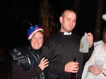 Douche with Holy Water and Priest