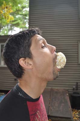 Oh… It's a popcorn ball!